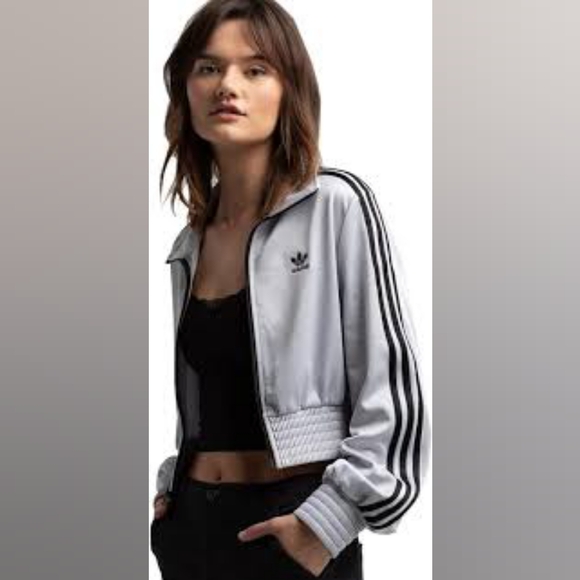 Adidas silver jacket NWOT - Picture 1 of 5